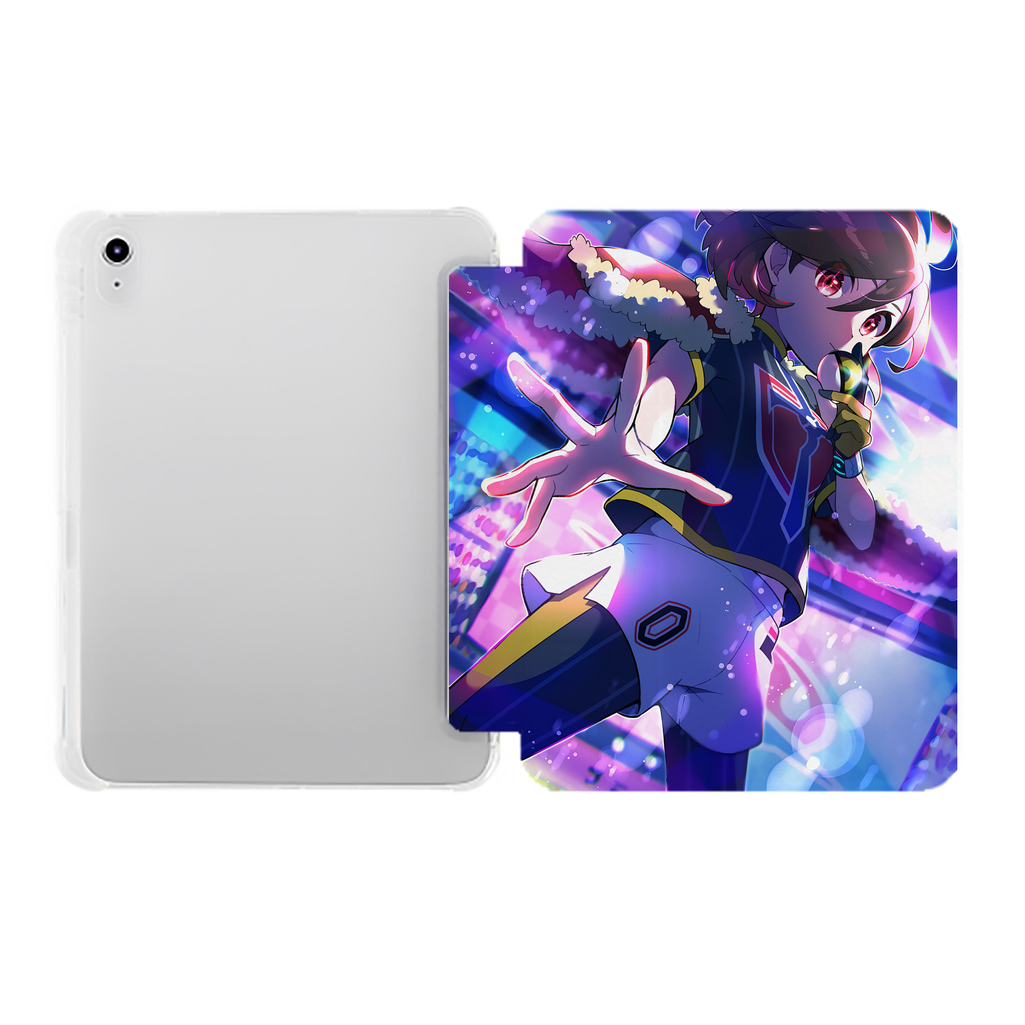 （画像用） ポケットモンスター Pokémon IPad ケース ペン収納付き 三つ折りスタンド PUレザー×シリコン 対応機種9.5/10.5/10.9インチ